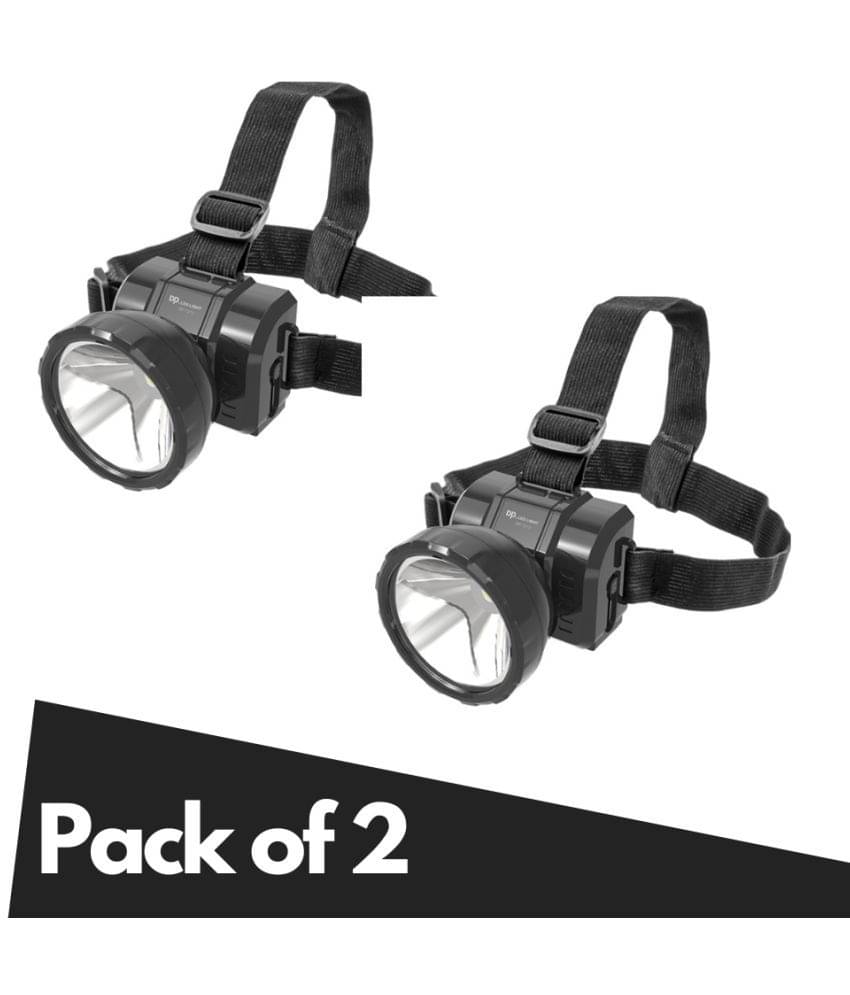     			DP - 1W Rechargeable Flashlight Torch ( Pack of 2 )
