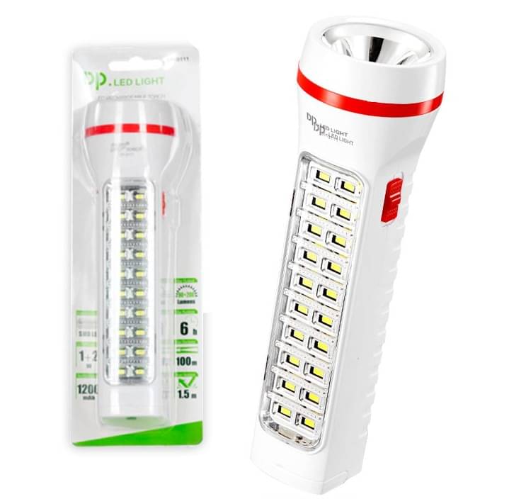     			DP - 3W Rechargeable Flashlight Torch ( Pack of 1 )