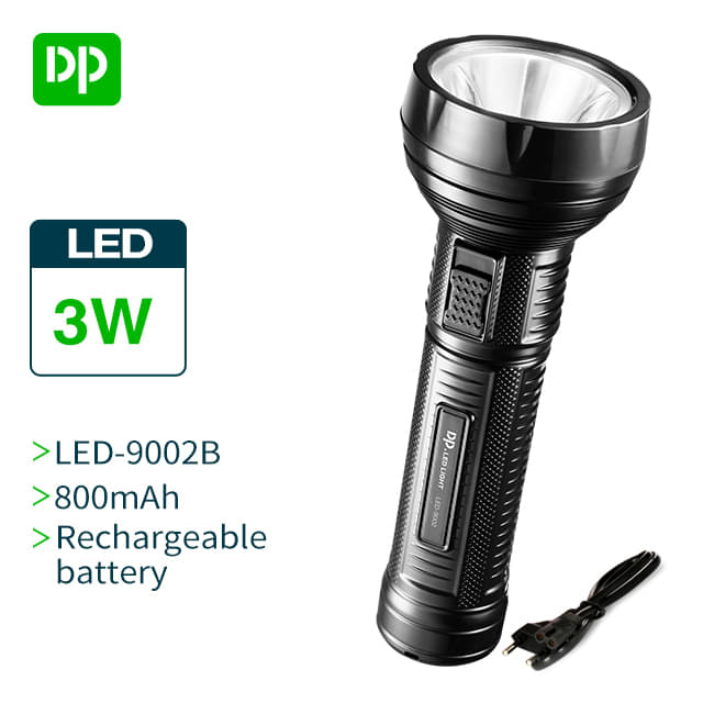 DP - 3W Rechargeable Flashlight Torch ( Pack of 1 ) DP - 3W Rechargeable Flashlight Torch ( Pack of 1 )