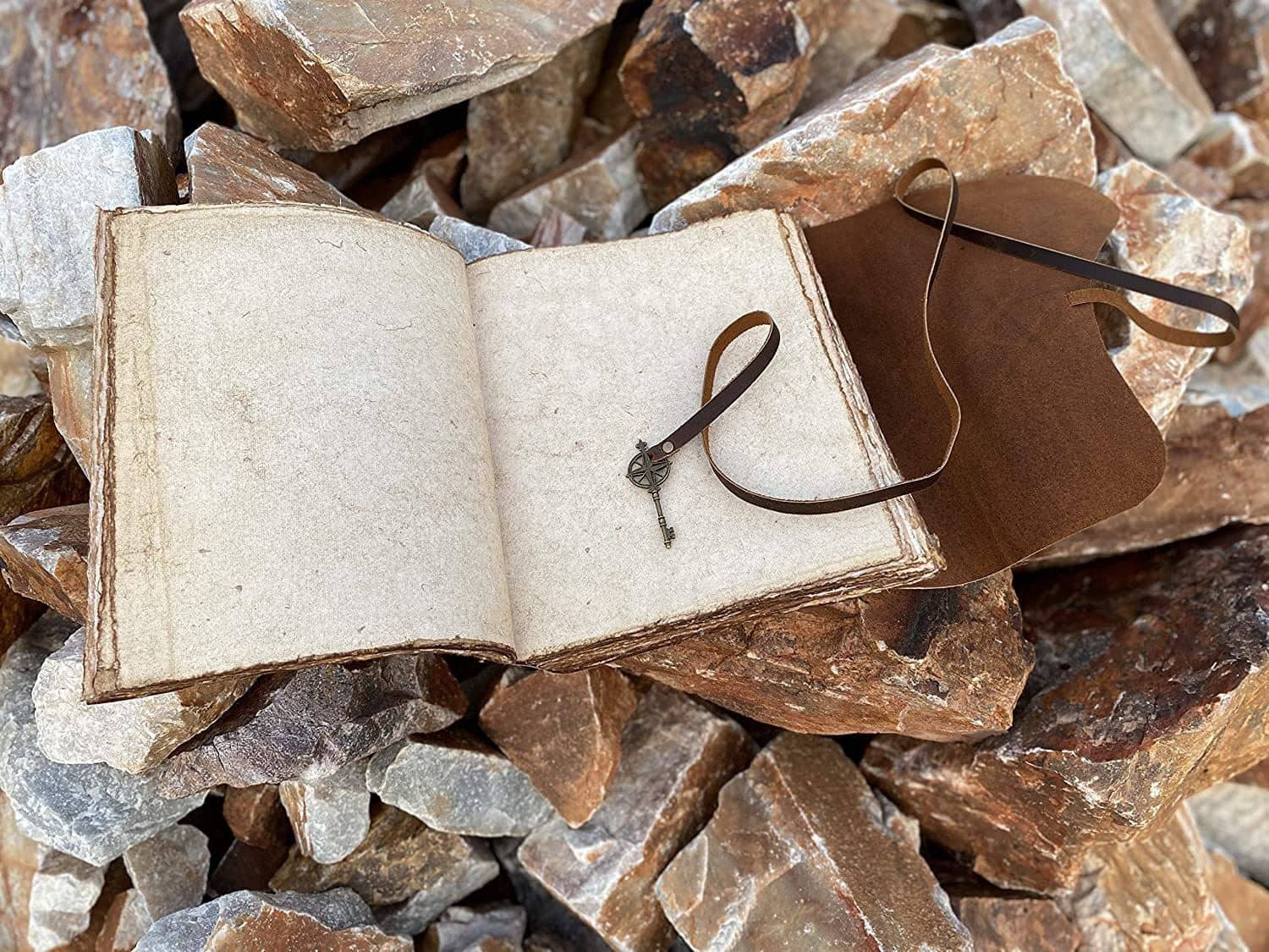 Finished Leather Journal With & Antique Paper A5 Diary Unruled 200 Pages (Brown)