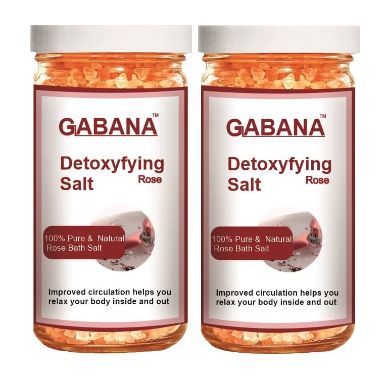     			GABANA Bath Salt Crystal Rose bath Salt 200 g Pack of 2