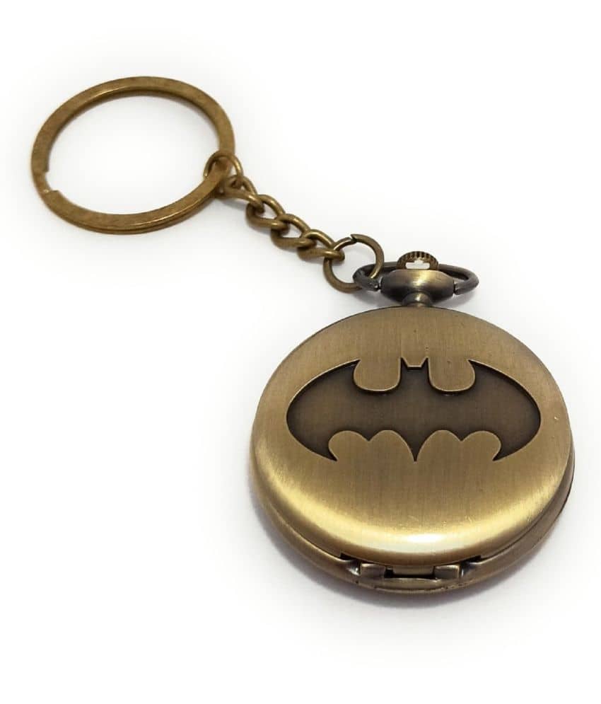 Gala Time Antique Batman Pocket Watch Car Bike Keychain with Key Ring Men & Women Gifting Keychain ( Pack of 1 )