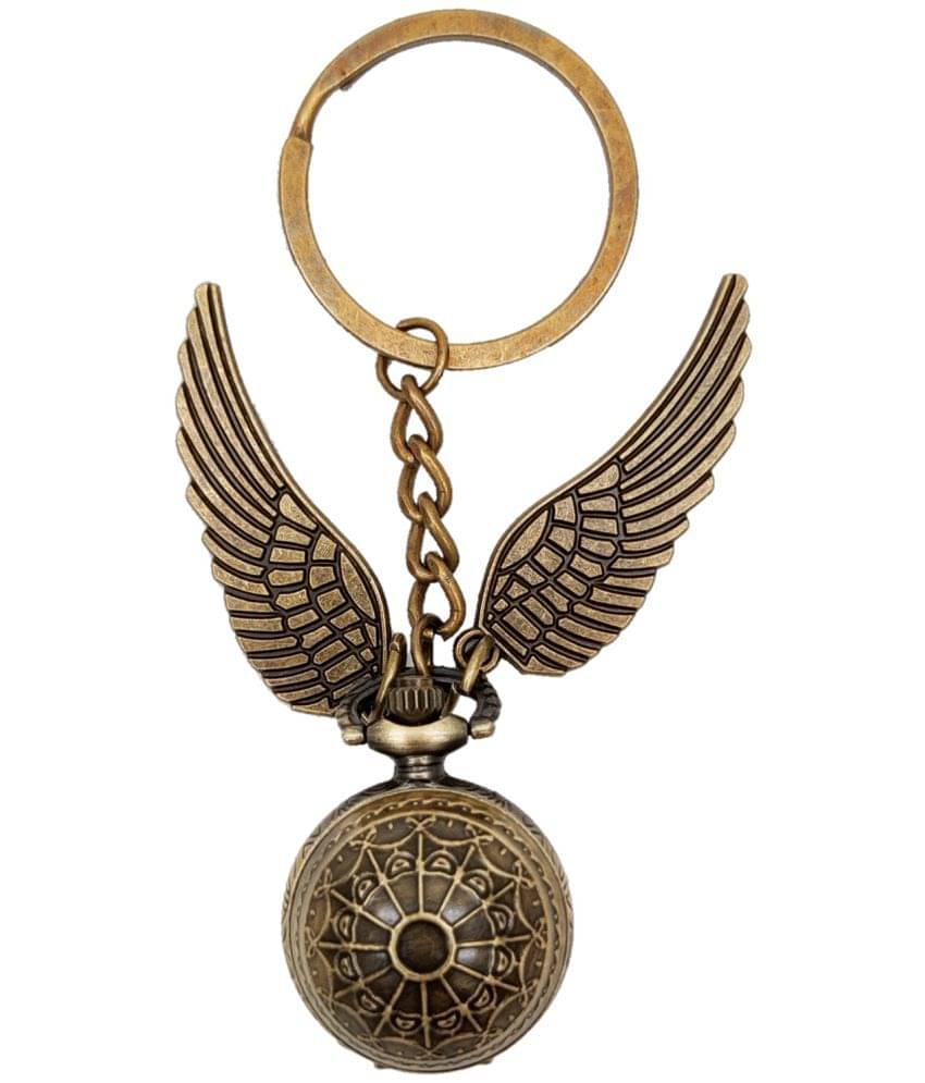     			Antique Harry Potter Snitch Ball Pocket Watch Bike Keychain Key Ring Men Women Kid Gift Keychain ( Pack of 1 )