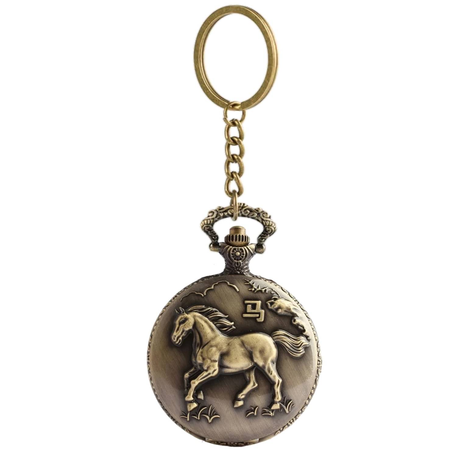 Gala Time Antique Horse Pocket Watch Car Bike Home Keychain with Key Ring Men Women Gift Keychain ( Pack of 1 )     			Gala Time Antique Horse Pocket Watch Car Bike Home Keychain with Key Ring Men Women Gift Keychain ( Pack of 1 )