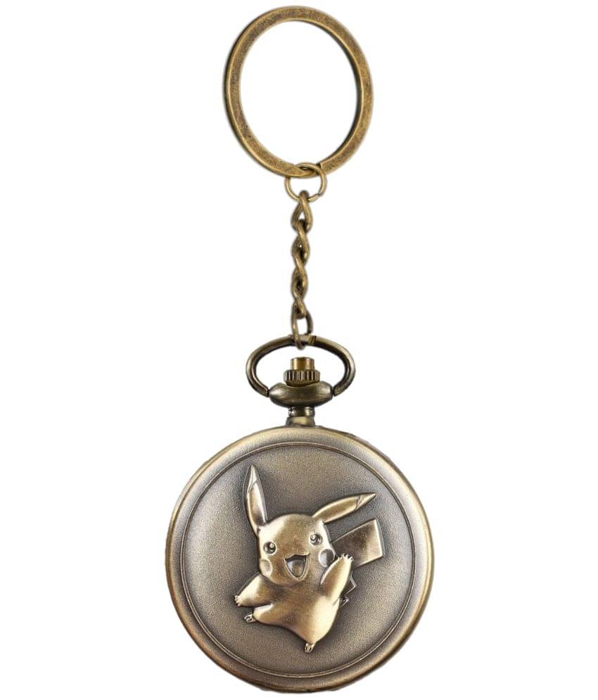     			Antique Pokemon Vintage Pocket-Watch Antique Style Metallic Keychain Best Gifting Boys Girls Fans Kids Bag Charm