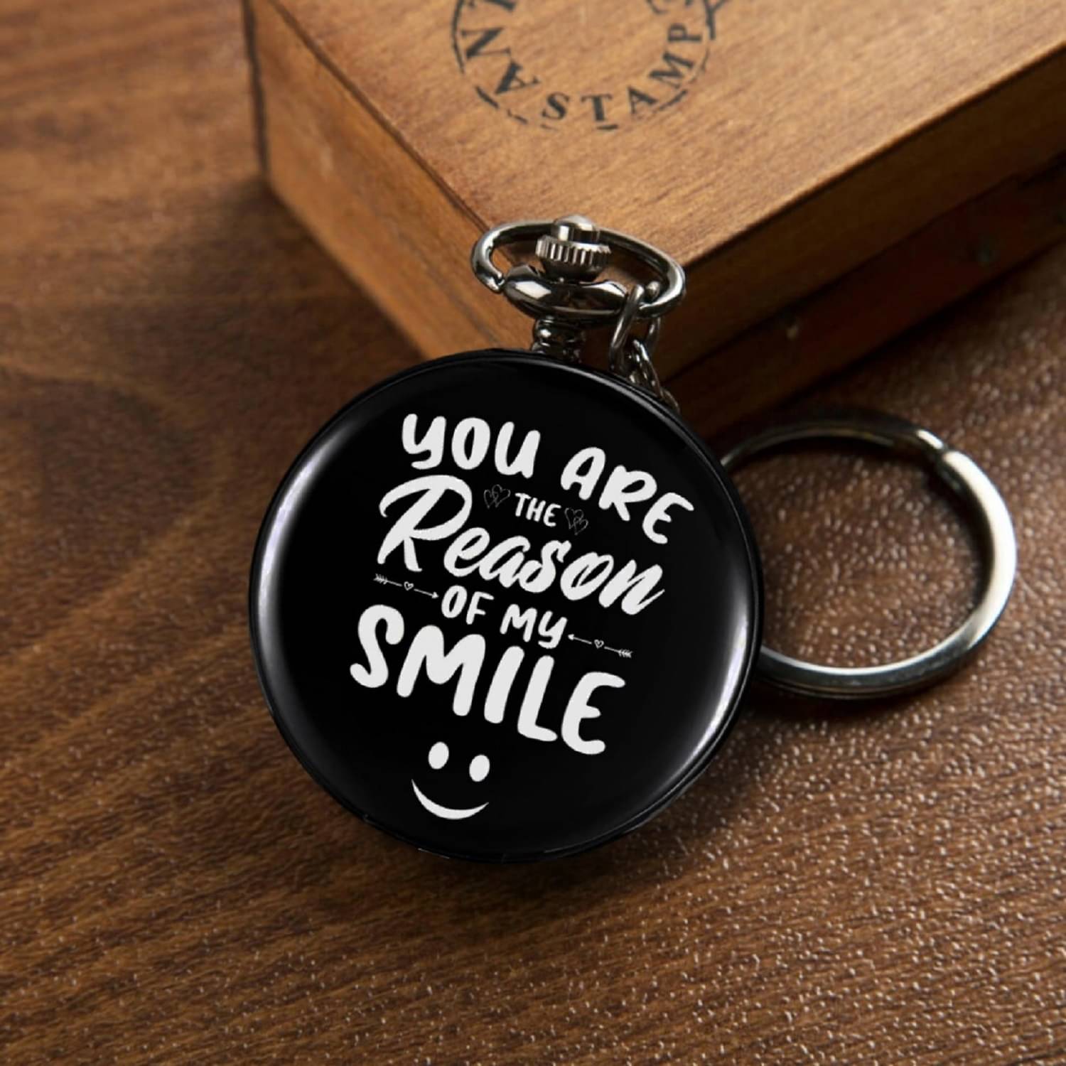     			GT Gala Time Best Friendship Theme Pocket Watch Key Chain Vintage Antique Metallic Gift Key Chain