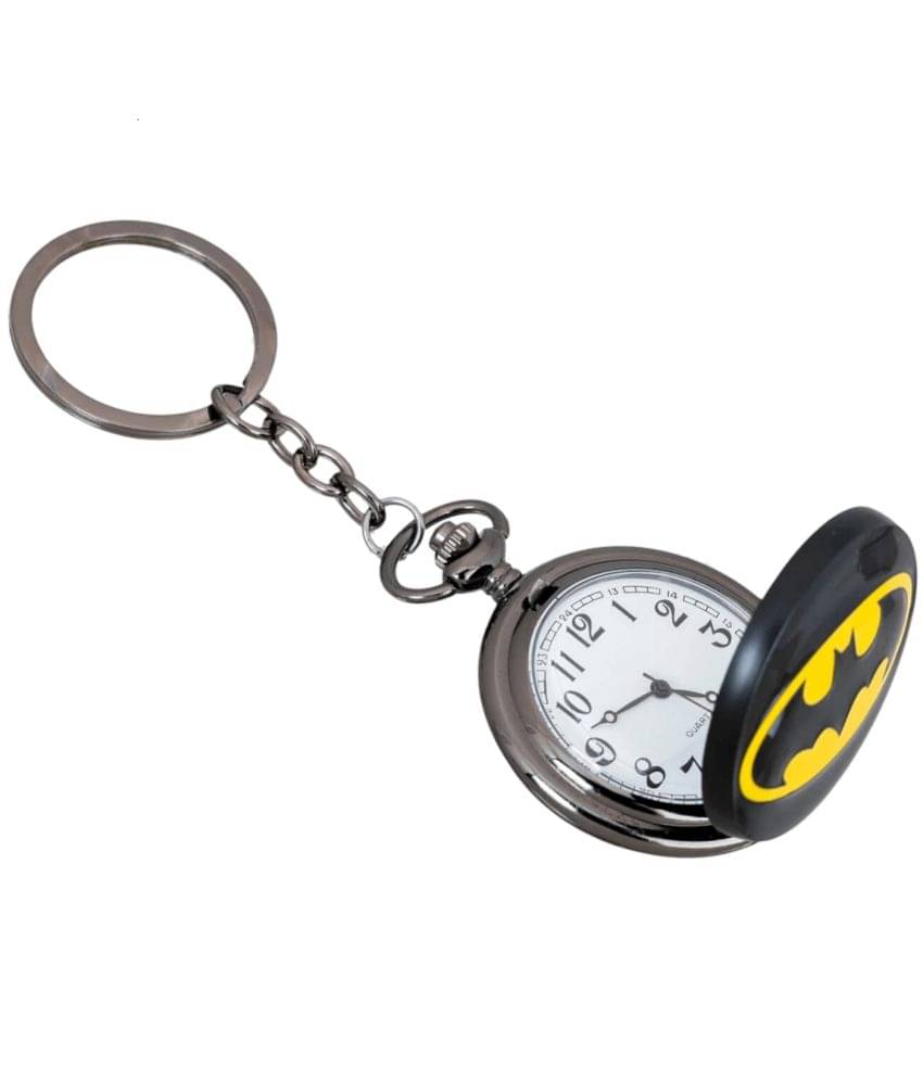     			GT Gala Time Antique Batman Pocket Watch Car Bike Key Chain with Key Ring Men & Women Gifting Key Chain
