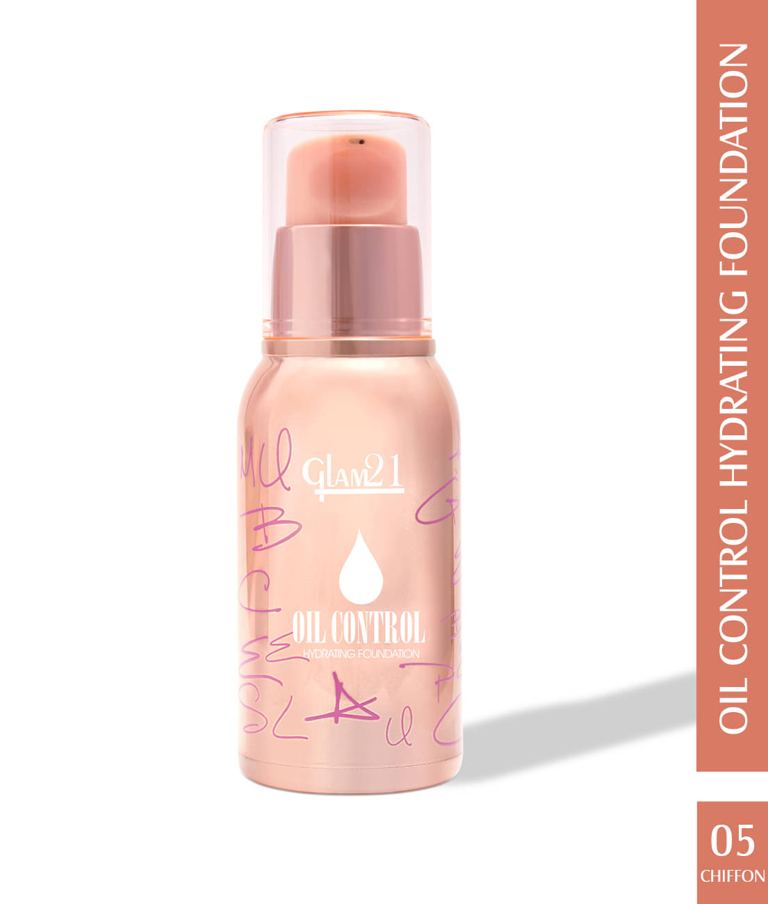     			Glam21 Oil Control Hydrating Foundation Highly Recommended for Oily Skin Matte Finish 40gm Shade-05