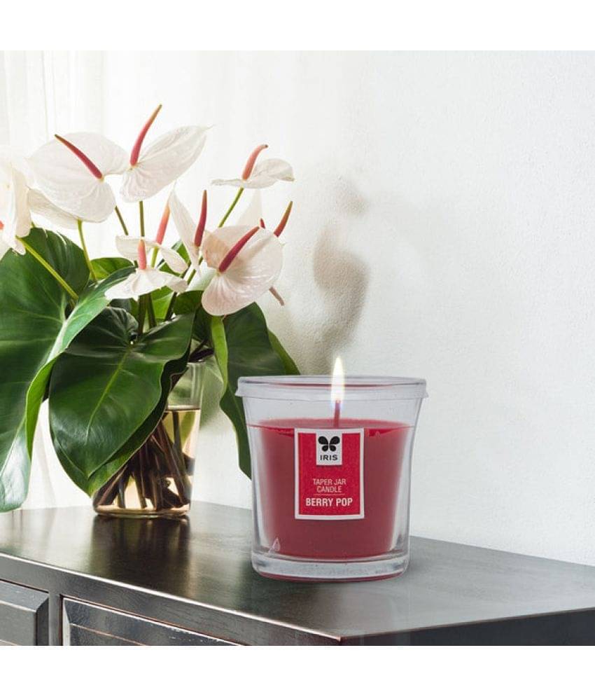 Iris Home Fragrances Red Berrypop Jar Candle 7.7 cm ( Pack of 3 ) Iris Home Fragrances Red Berrypop Jar Candle 7.7 cm ( Pack of 3 )