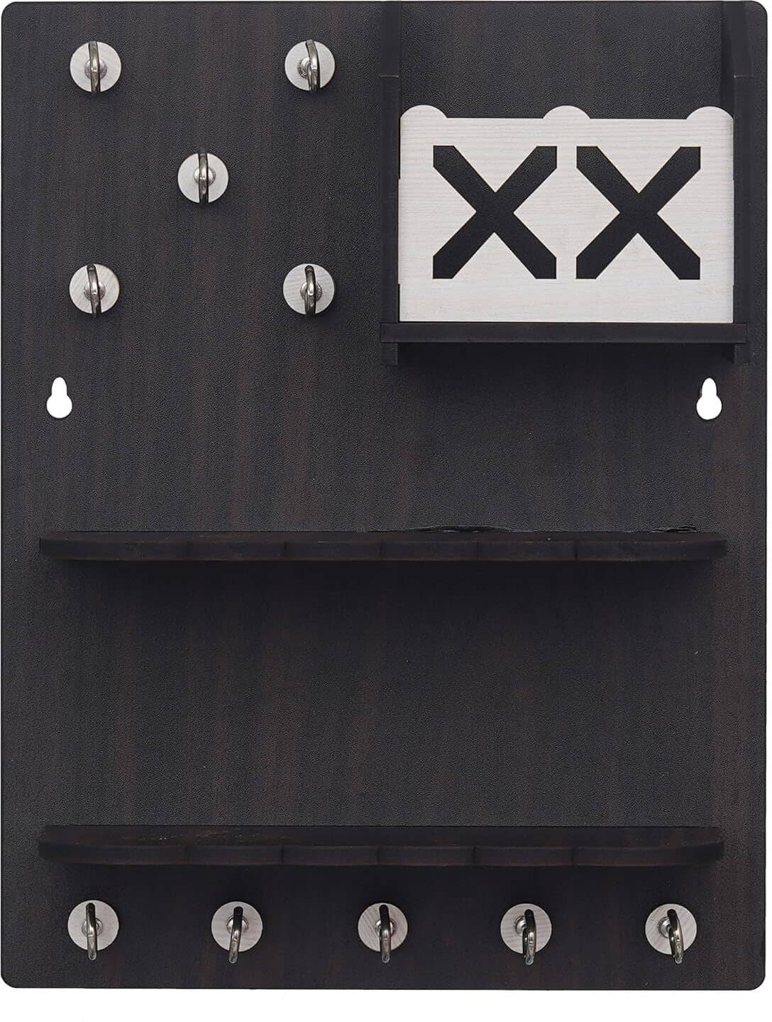 JaipurCrafts Black Wood Key Holder - Pack of 1