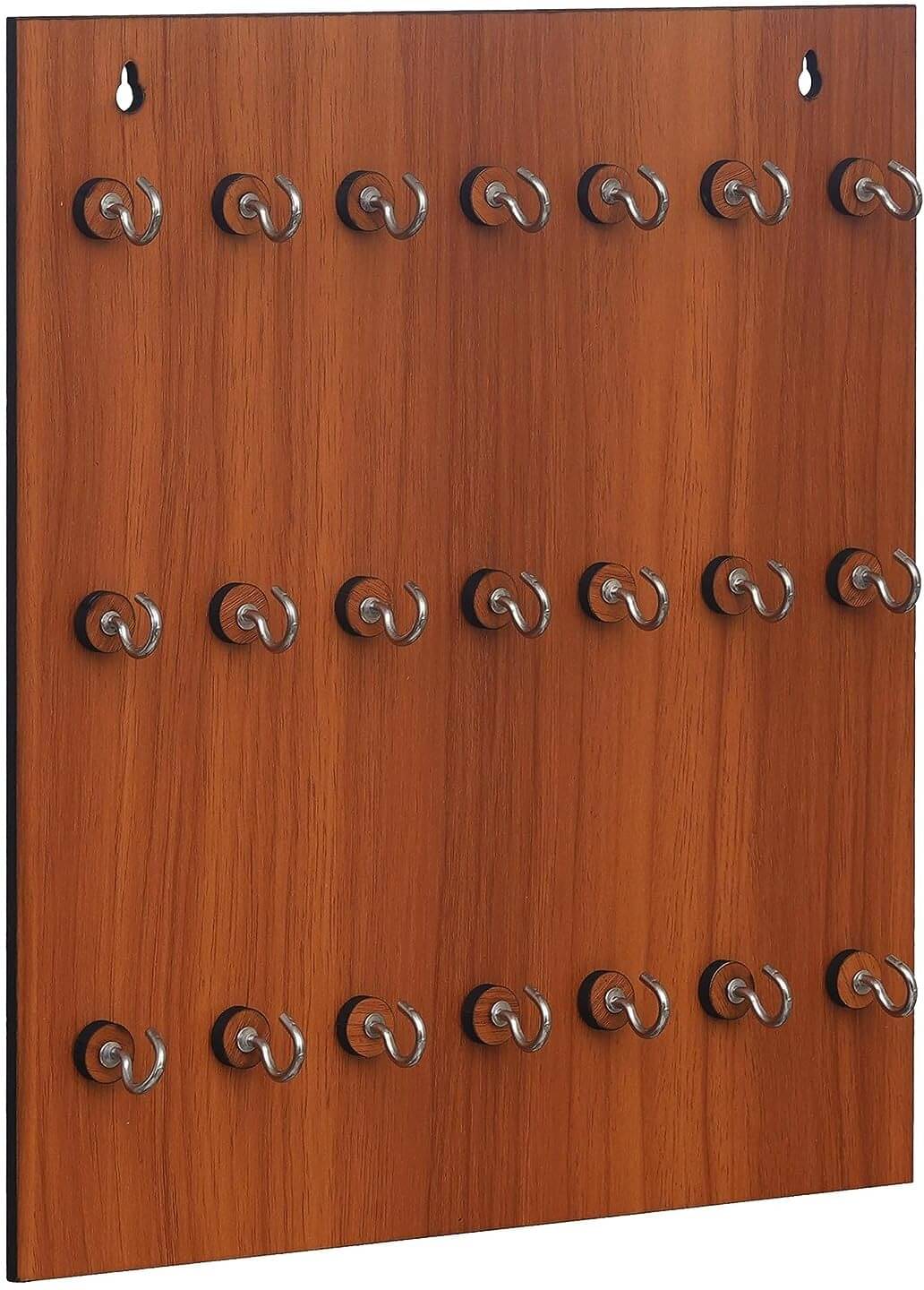 JaipurCrafts Brown Wood Key Holder - Pack of 1     			JaipurCrafts Brown Wood Key Holder - Pack of 1