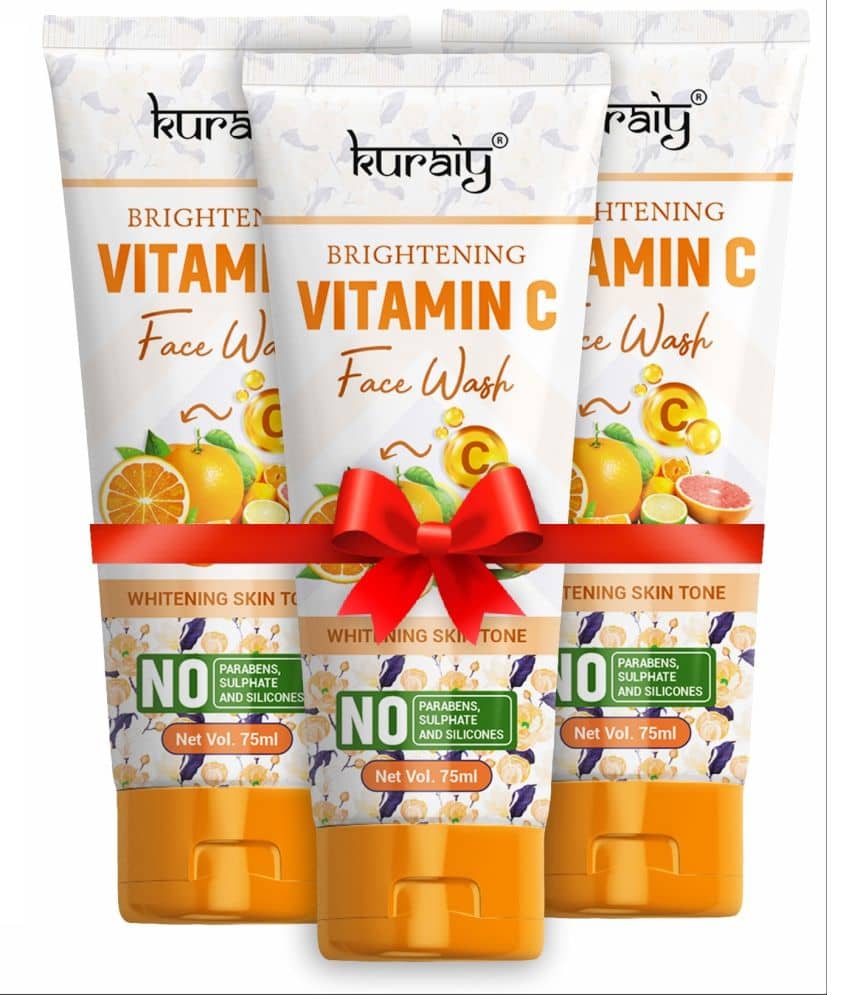 KURAIY Face Wash Cream With Natural Deep Moisturizing Face wash Tube pack of 3