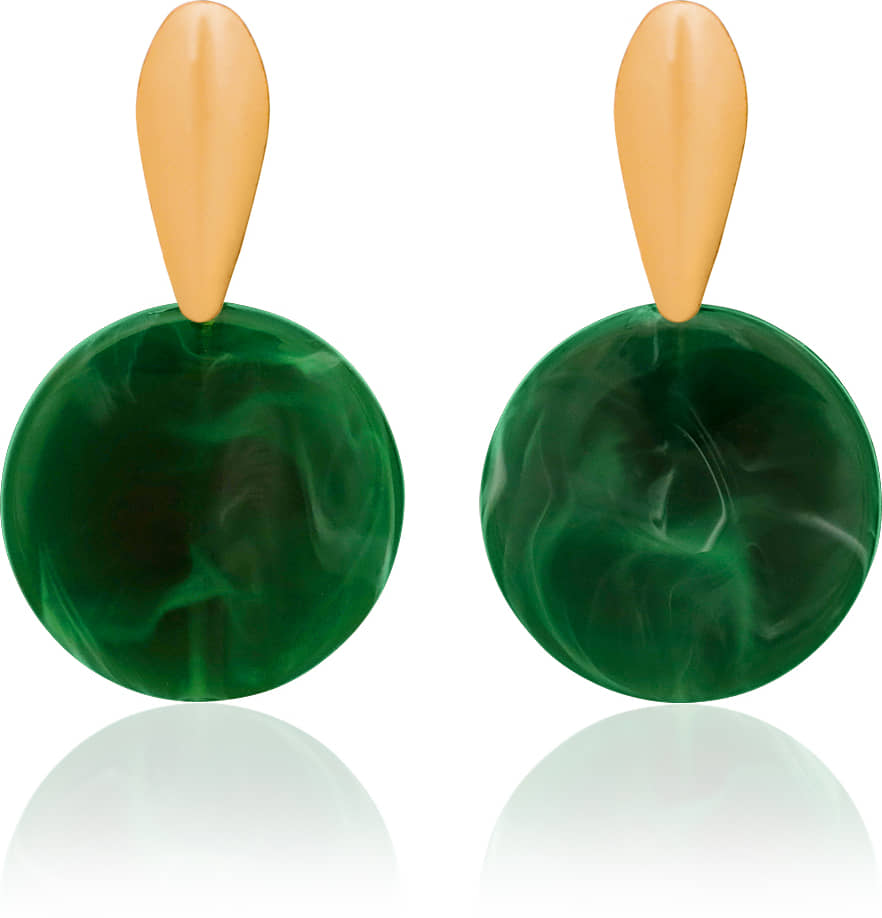 LUV FASHION Green Chandelier Earrings ( Pack of 1 ) - Earrings | Buy online on ZillyBuy