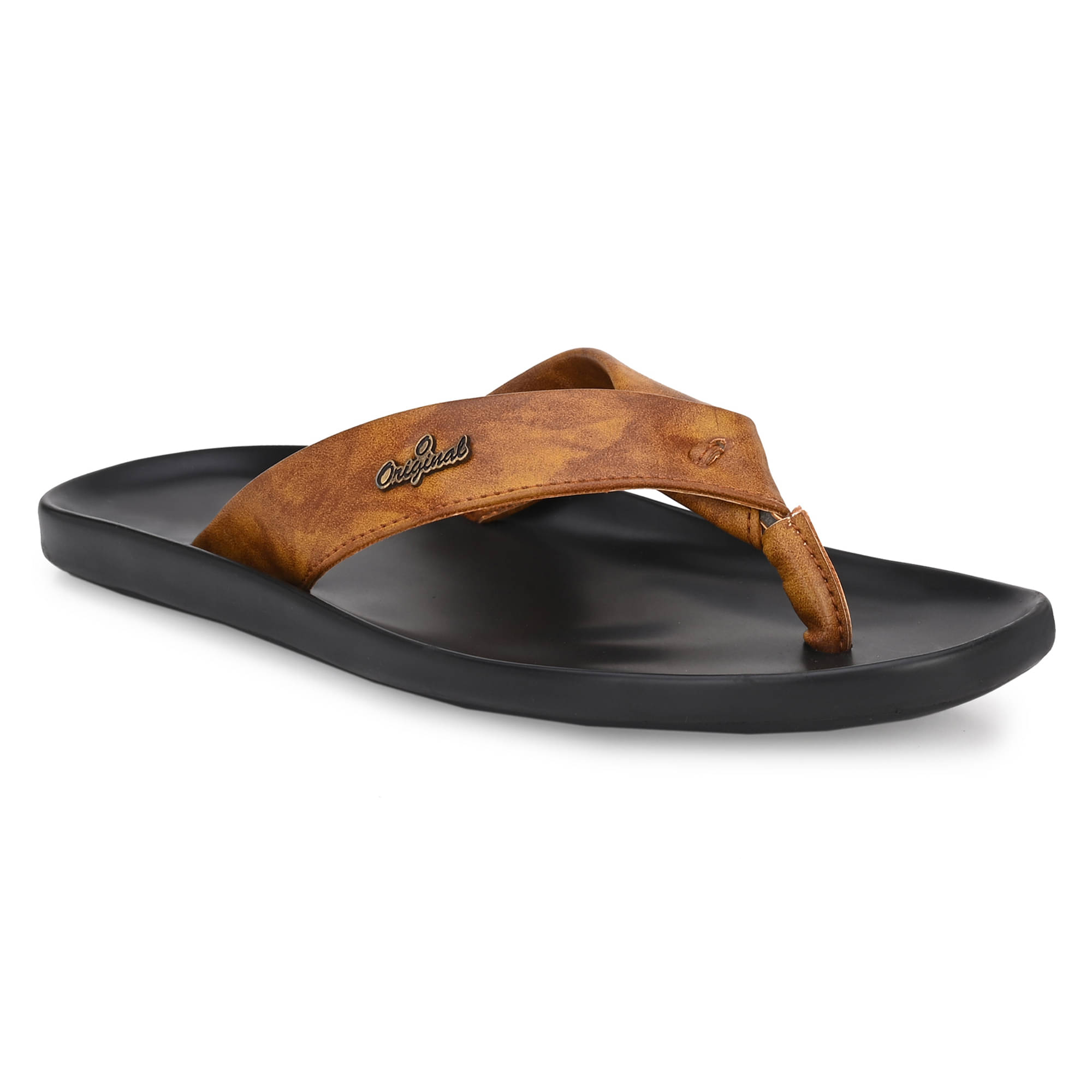     			Leeport Beige Men's Slide Flip Flop