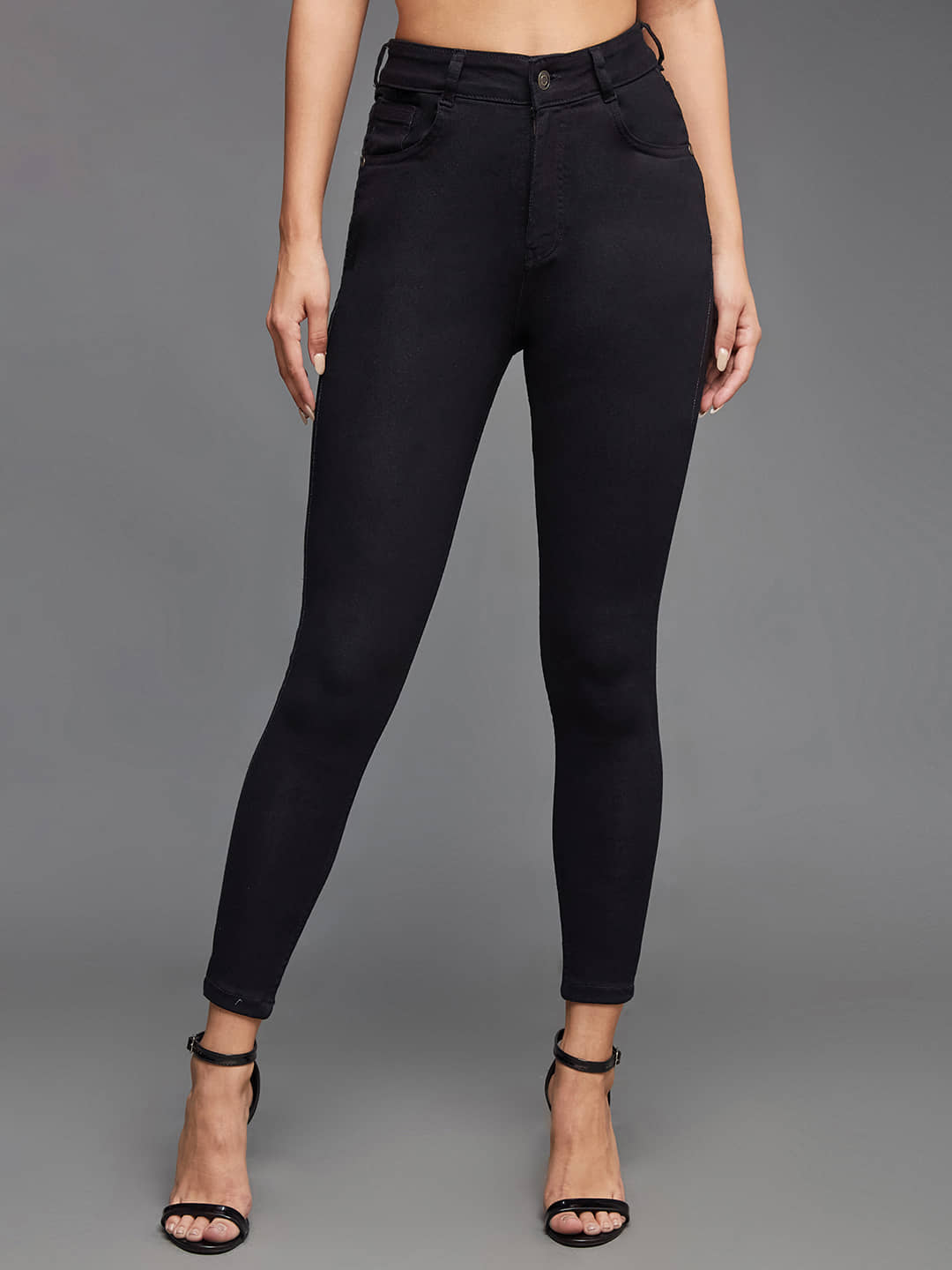 Miss Chase - Black Denim Skinny Fit Women's Jeans ( Pack of 1 ) - Jeans | Buy online on ZillyBuy