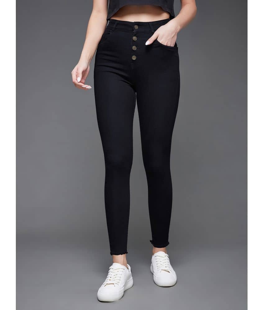 Miss Chase - Black Denim Skinny Fit Women's Jeans ( Pack of 1 ) - Jeans | Buy online on ZillyBuy