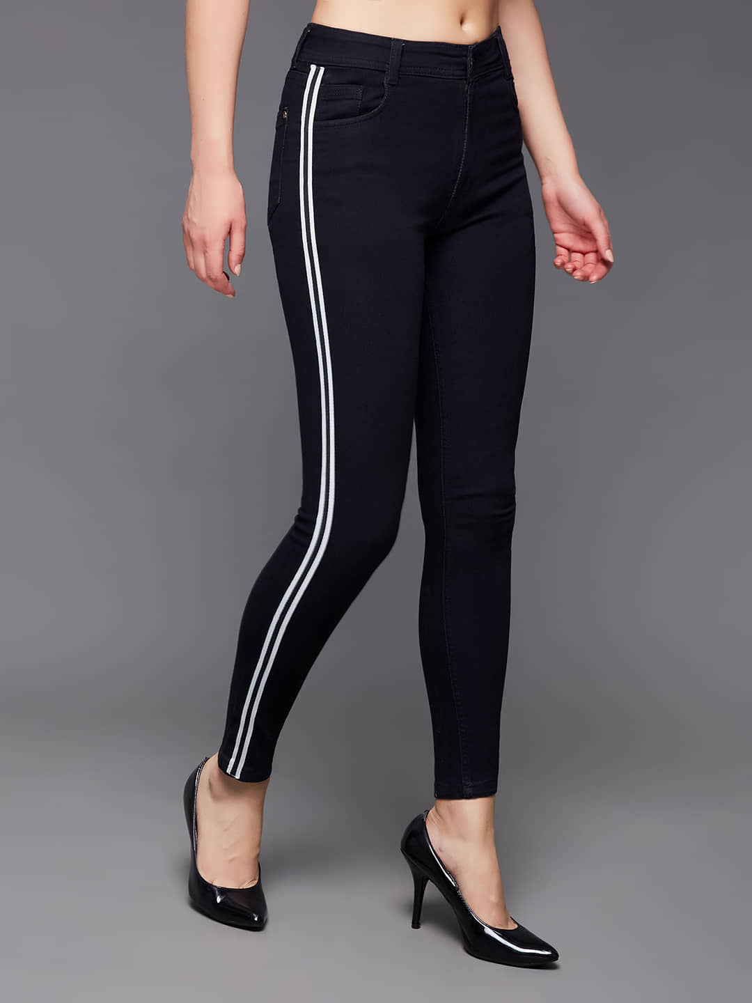 Miss Chase - Black Denim Slim Fit Women's Jeans ( Pack of 1 ) - Jeans | Buy online on ZillyBuy