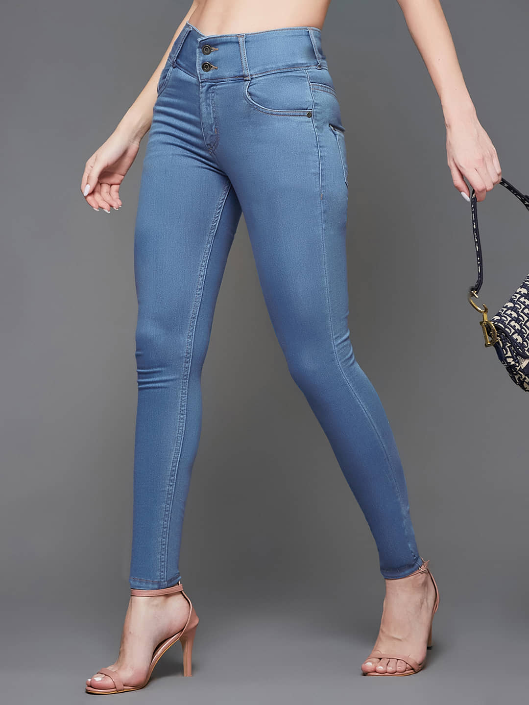 Miss Chase - Blue Denim Skinny Fit Women's Jeans ( Pack of 1 ) - Jeans | Buy online on ZillyBuy