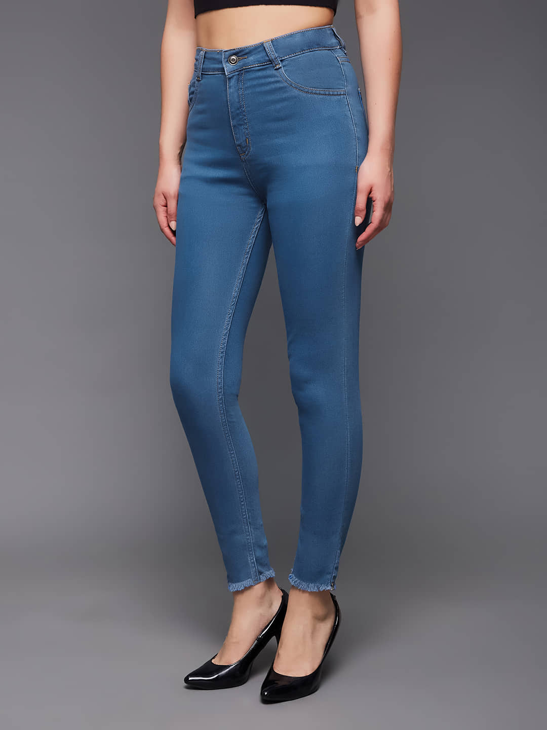 Miss Chase - Blue Denim Skinny Fit Women's Jeans ( Pack of 1 ) - Jeans | Buy online on ZillyBuy