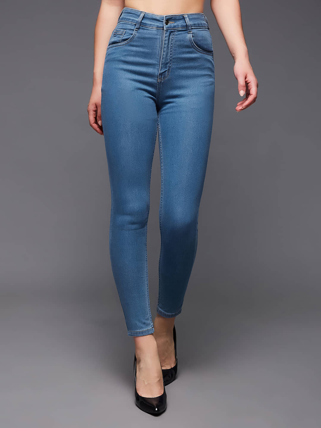 Miss Chase - Blue Denim Skinny Fit Women's Jeans ( Pack of 1 ) - Jeans | Buy online on ZillyBuy