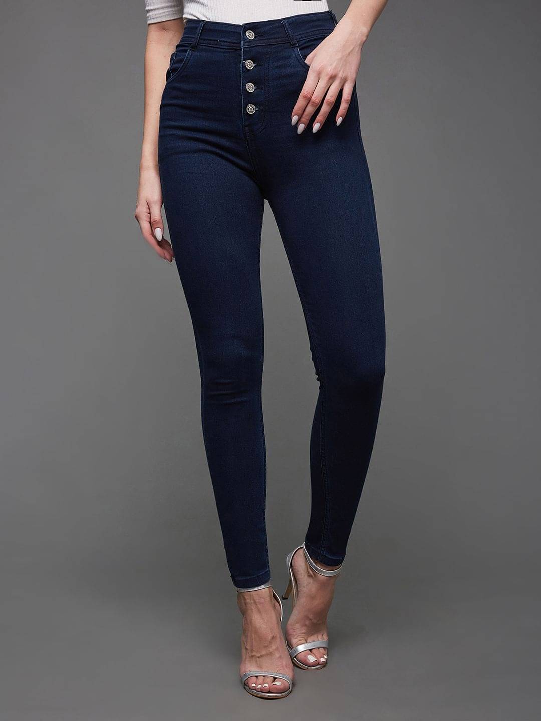     			Miss Chase - Navy Blue Denim Skinny Fit Women's Jeans ( Pack of 1 )