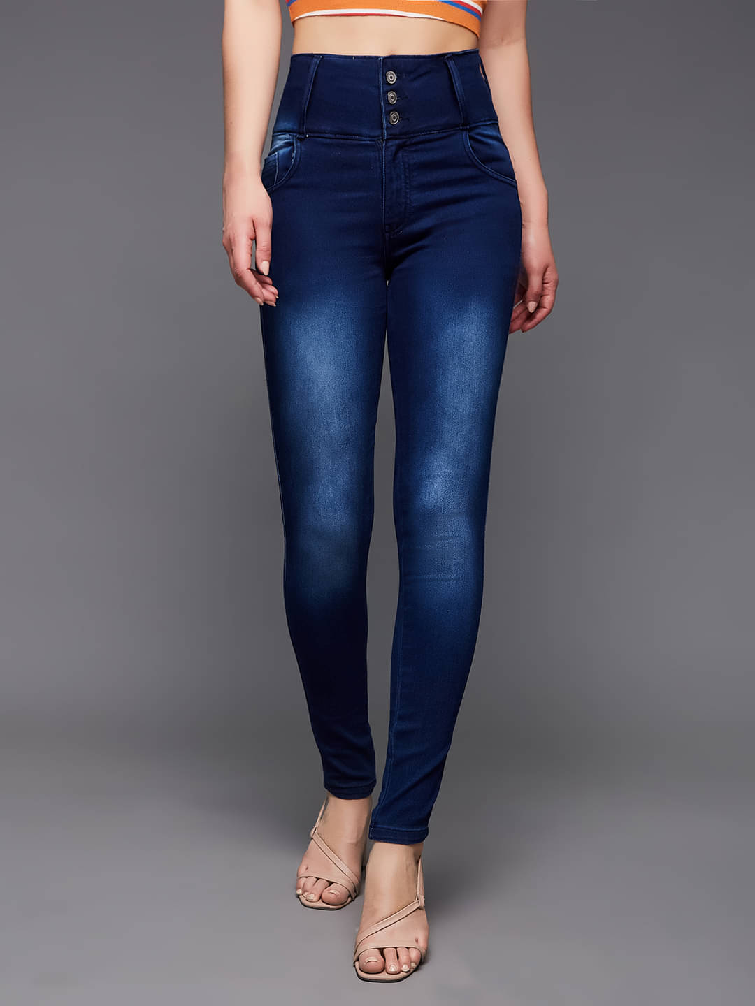     			Miss Chase - Navy Blue Denim Skinny Fit Women's Jeans ( Pack of 1 )