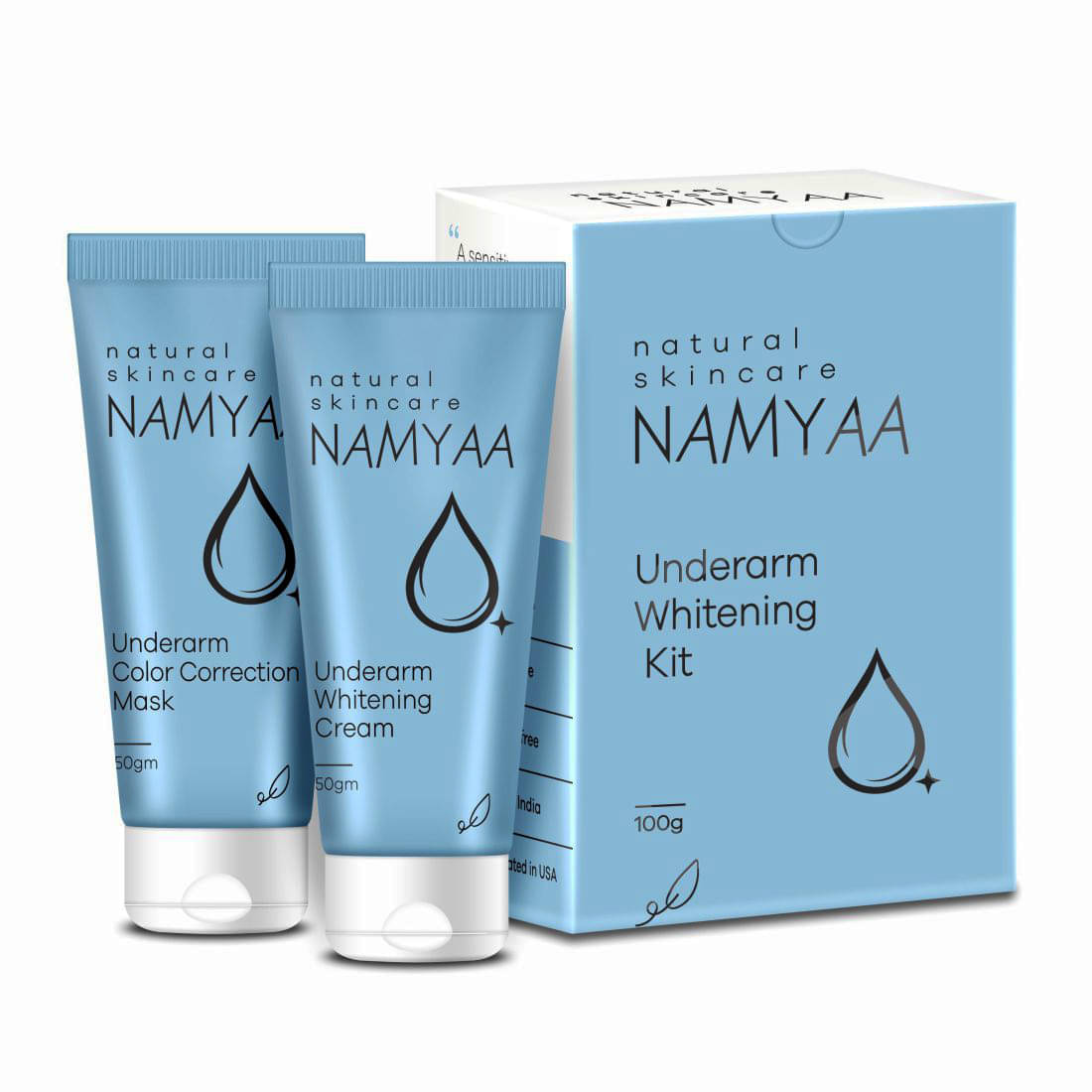 Namyaa Underarm Whitening Cream for Dark Underarm/Uneven Tone With Vitamin C and Charcoal Extracts 100g, Pack of 2 Namyaa Underarm Whitening Cream for Dark Underarm/Uneven Tone With Vitamin C and Charcoal Extracts 100g, Pack of 2