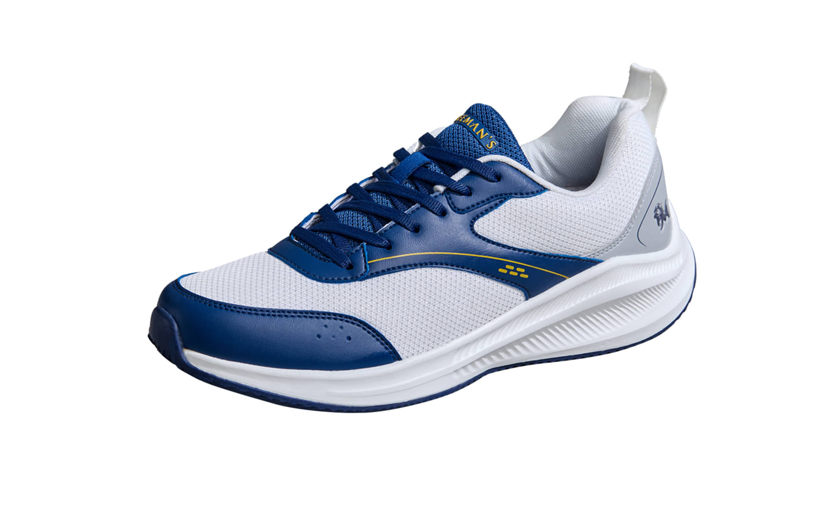     			Neemans White Men's Sneakers