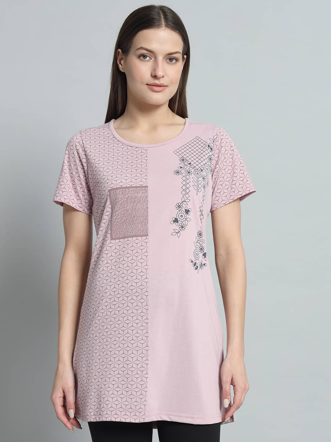 Cotton Blend Short Kurti For Women (Pack of 1) Cotton Blend Short Kurti For Women (Pack of 1)