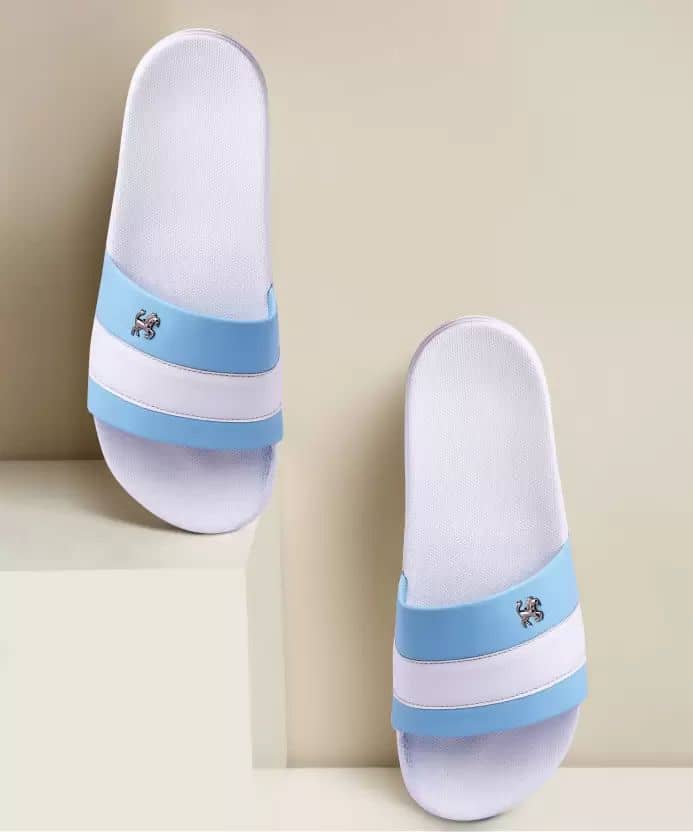 PERY PAO Blue Men's Slide Flip Flop