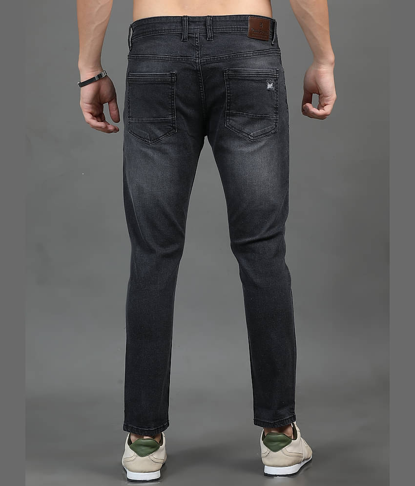 Paul Street Slim Fit Distressed Men's Jeans - Light Grey ( Pack of 1 )