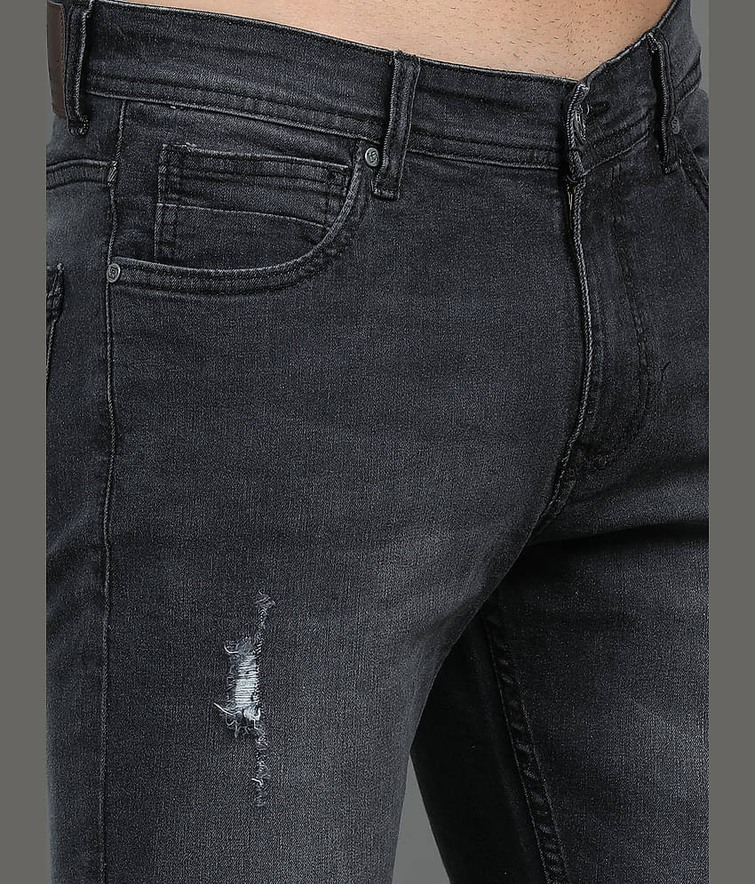 Paul Street Slim Fit Distressed Men's Jeans - Light Grey ( Pack of 1 )