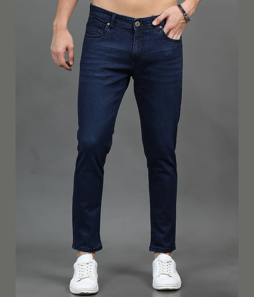 Paul Street Slim Fit Washed Men's Jeans - Blue ( Pack of 1 )