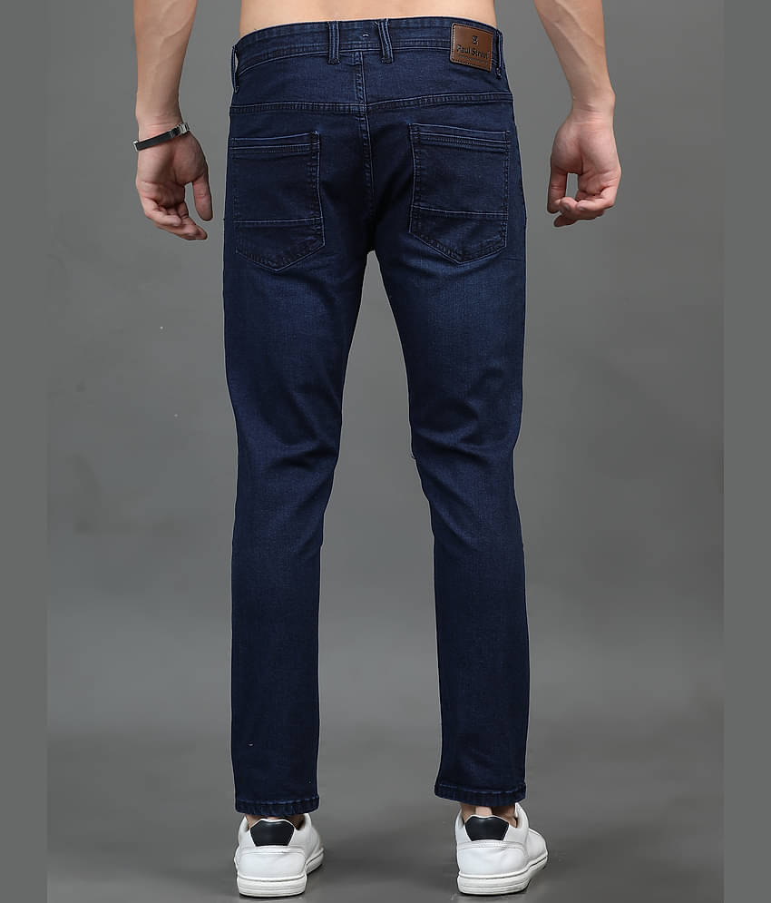 Paul Street Slim Fit Washed Men's Jeans - Blue ( Pack of 1 )