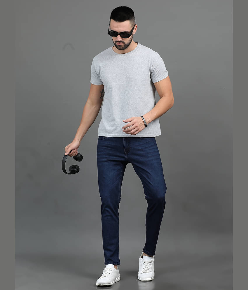 Paul Street Slim Fit Washed Men's Jeans - Blue ( Pack of 1 )