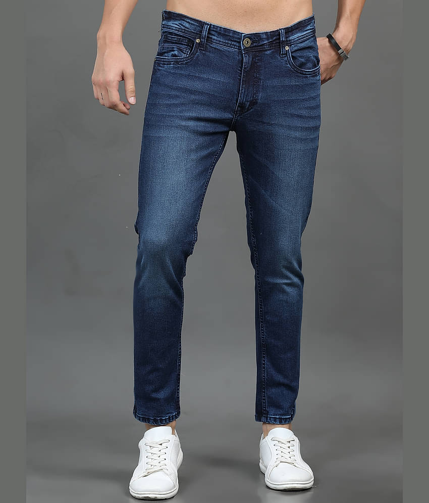 Paul Street Slim Fit Washed Men's Jeans - Blue ( Pack of 1 )