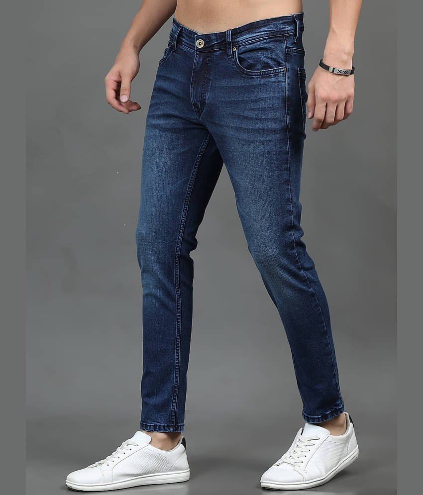 Paul Street Slim Fit Washed Men's Jeans - Blue ( Pack of 1 )