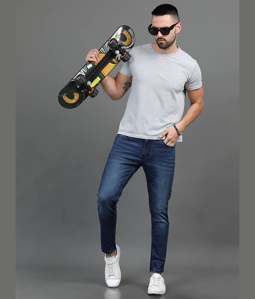 Paul Street Slim Fit Washed Men's Jeans - Blue ( Pack of 1 )