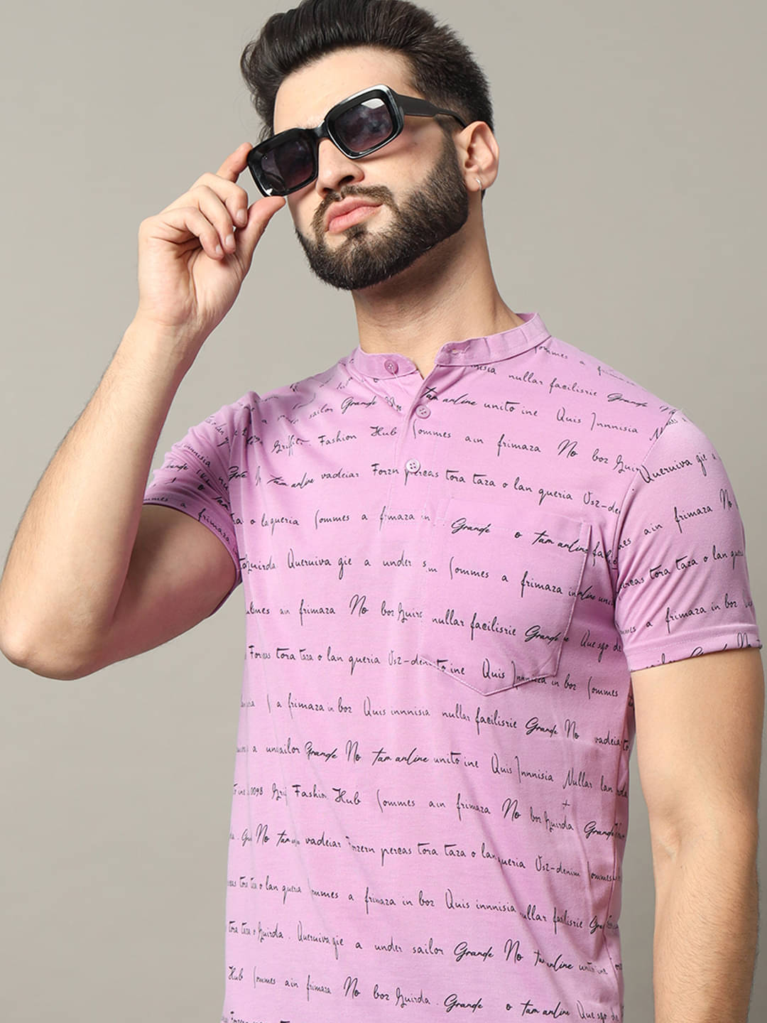     			RELANE Pack of 1 Cotton Blend Regular Fit Men's T-Shirt ( Lavender )