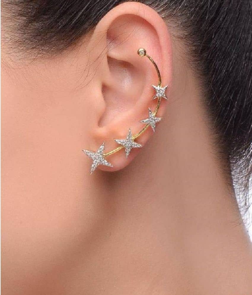 Renaissance Traders Gold EarCuff Earrings ( Pack of 1 ) - Earrings | Buy online on ZillyBuy