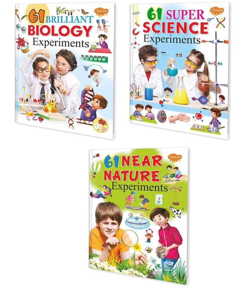 Set of 3 Science Learning Books, 61 Brilliant Biology Experiments, 61 Super Science Experiments and 61 Near Nature Experiments (Four Colour) Set of 3 Science Learning Books, 61 Brilliant Biology Experiments, 61 Super Science Experiments and 61 Near Nature Experiments (Four Colour)