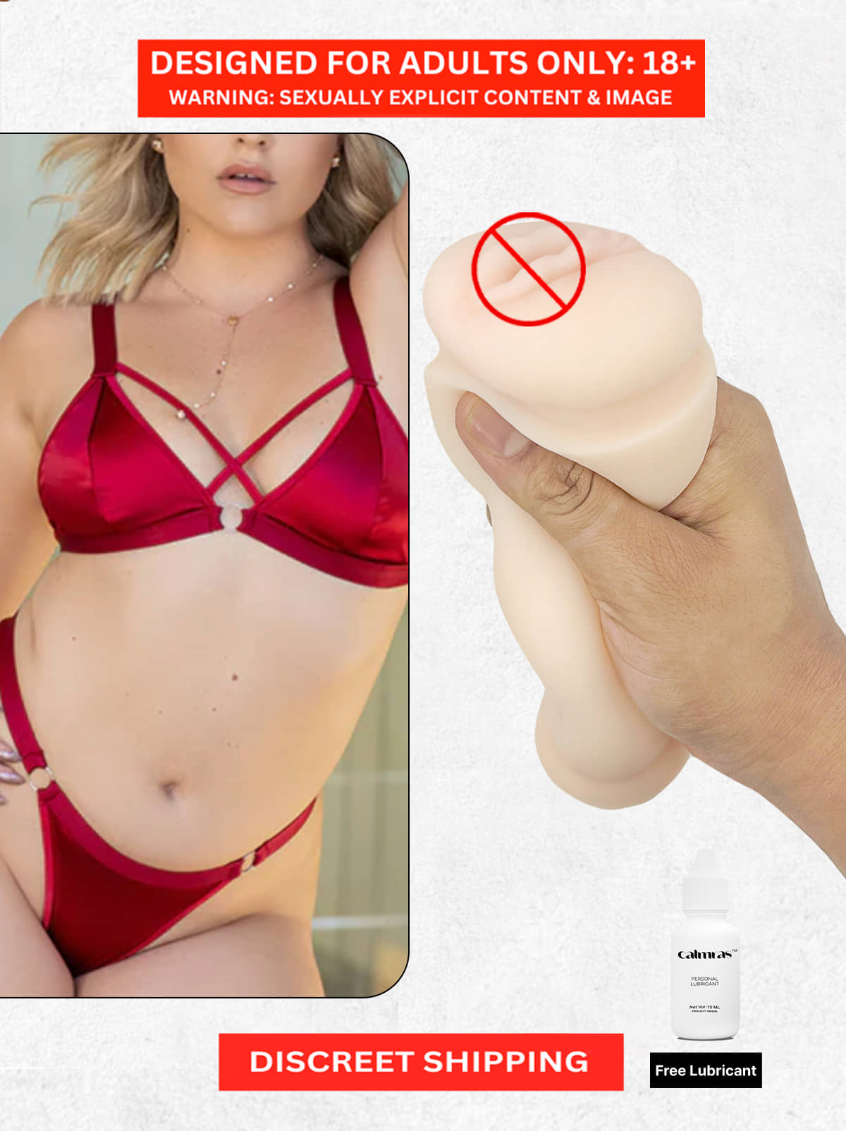 Tenga Airtech Handjob Masturbator-Silicone and Sleek Stylish Masturbator Mens Sex toys by Naughty Nights + Free Kaamraj Lube