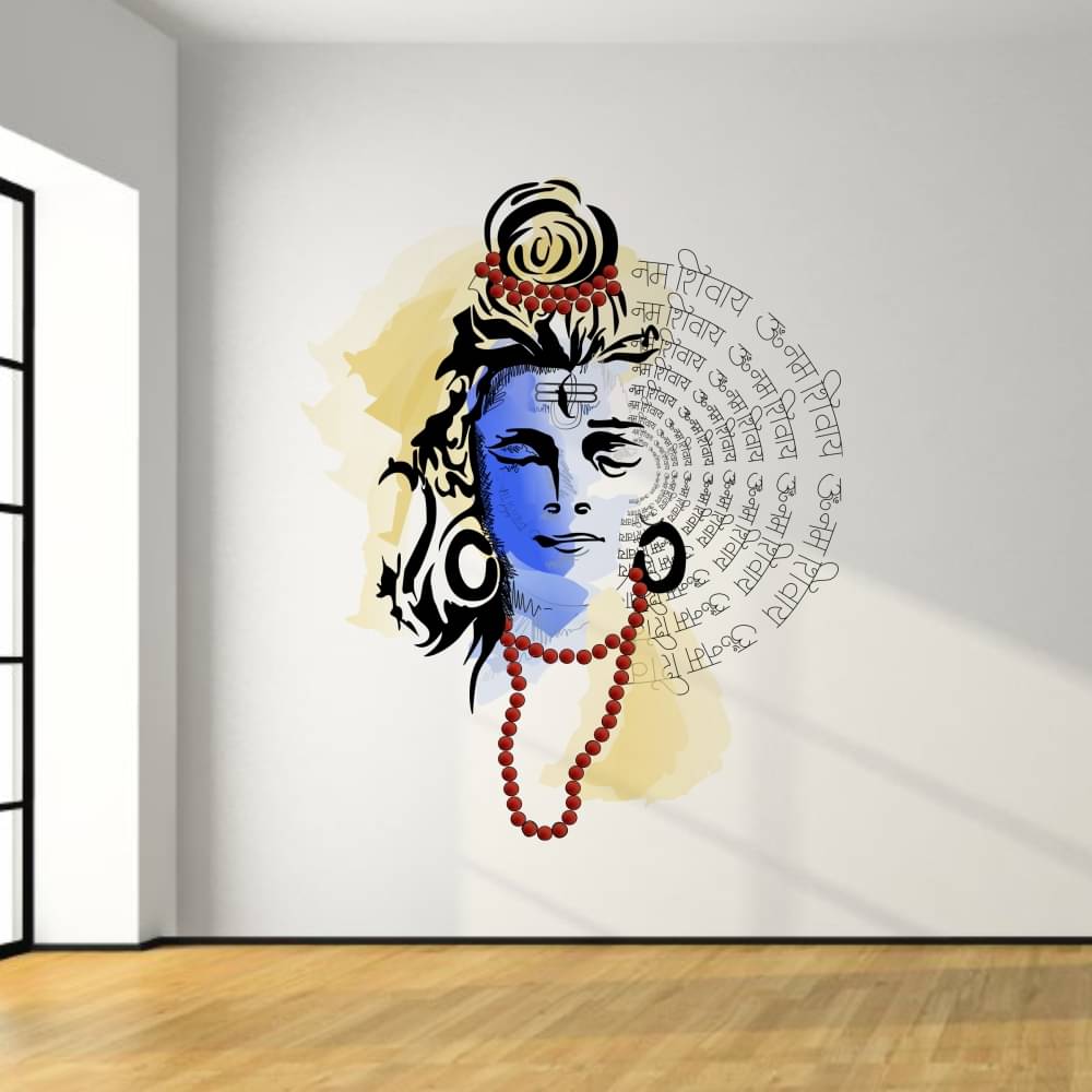    			Wallzone Wall Sticker Religious ( 55 x 45 cms )