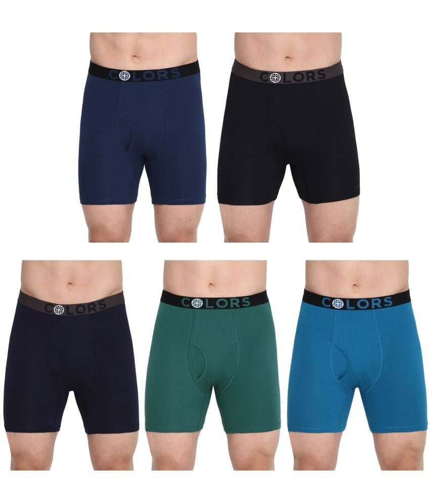 COLORS by Rupa Frontline Multicolor Cotton Men's Briefs ( Pack of 5 ) COLORS by Rupa Frontline Multicolor Cotton Men's Briefs ( Pack of 5 )