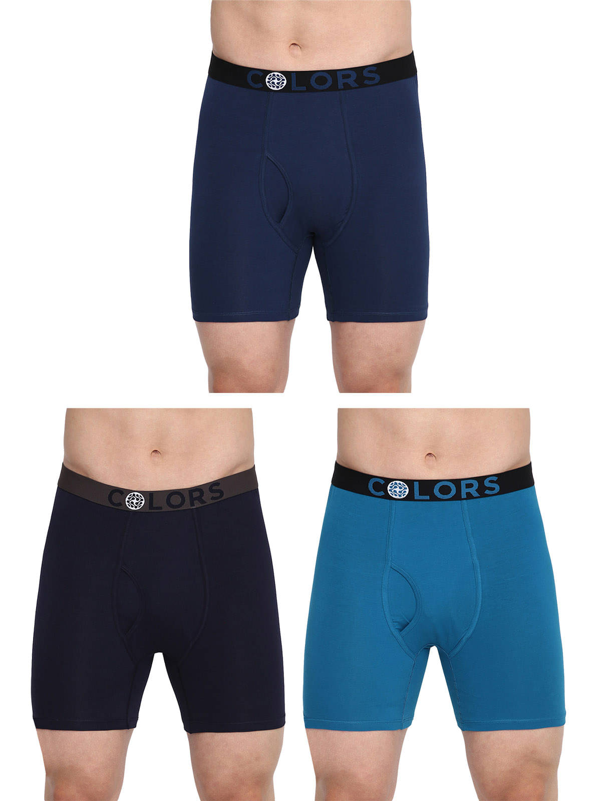     			COLORS by Rupa Frontline Multicolor Cotton Men's Briefs ( Pack of 3 )