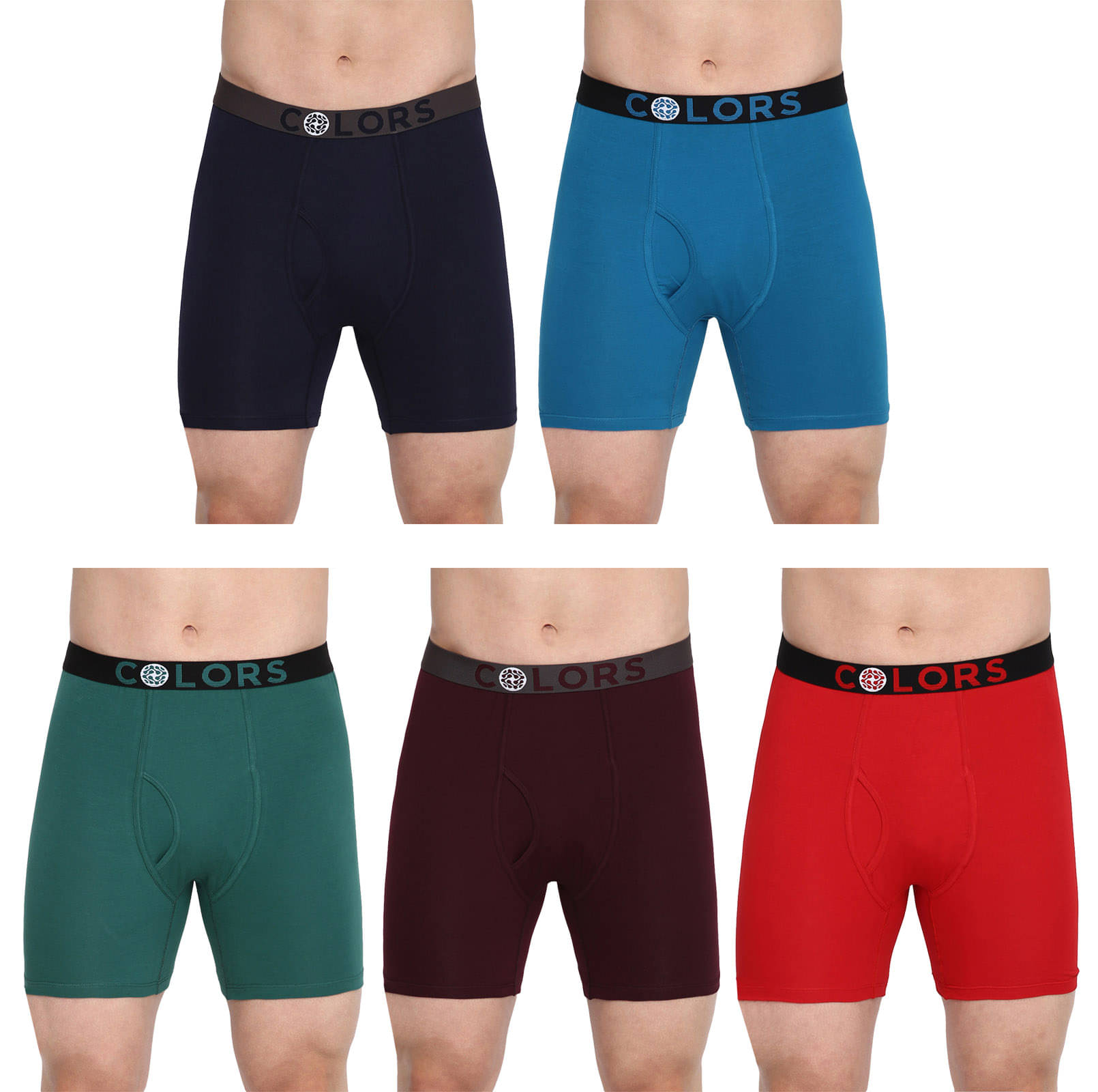     			COLORS by Rupa Frontline Multicolor Cotton Men's Briefs ( Pack of 5 )