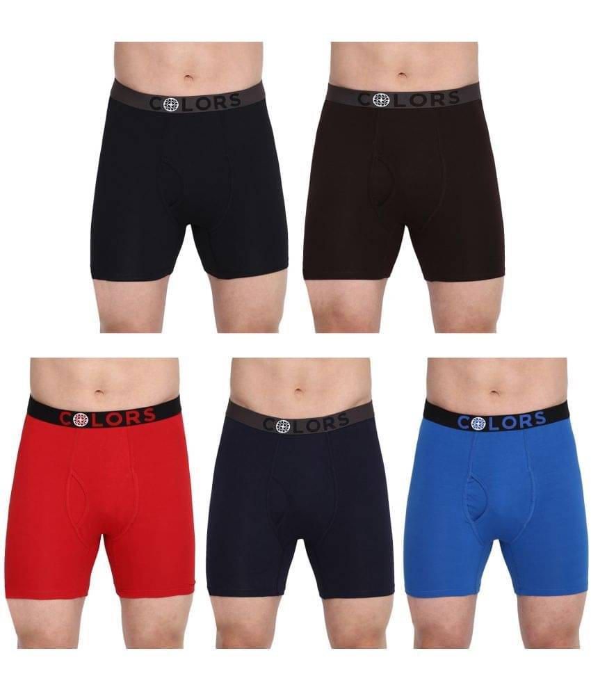 COLORS by Rupa Frontline Multicolor Cotton Men's Briefs ( Pack of 5 ) COLORS by Rupa Frontline Multicolor Cotton Men's Briefs ( Pack of 5 )