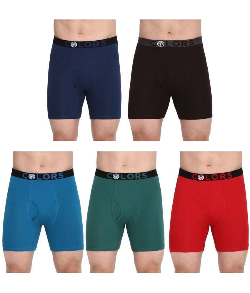 COLORS by Rupa Frontline Multicolor Cotton Men's Briefs ( Pack of 5 ) COLORS by Rupa Frontline Multicolor Cotton Men's Briefs ( Pack of 5 )