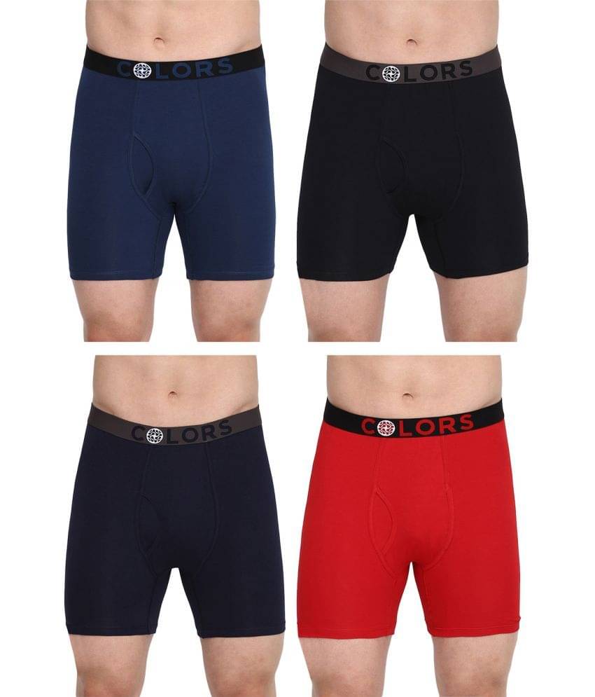 COLORS by Rupa Frontline Multicolor Cotton Men's Briefs ( Pack of 4 ) COLORS by Rupa Frontline Multicolor Cotton Men's Briefs ( Pack of 4 )