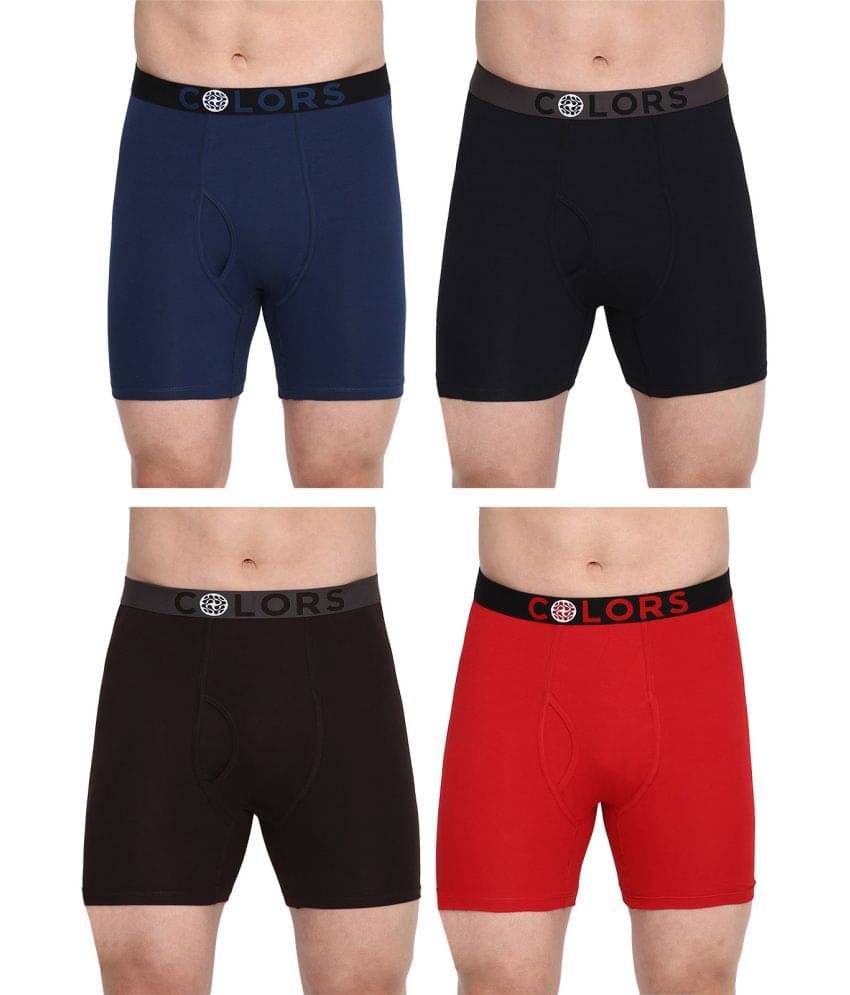 COLORS by Rupa Frontline Multicolor Cotton Men's Briefs ( Pack of 4 )     			COLORS by Rupa Frontline Multicolor Cotton Men's Briefs ( Pack of 4 )